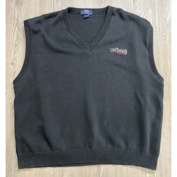Cincinnati Bearcats Black Sweater Vest Men’s Size 2XL - Picture 1 of 7
